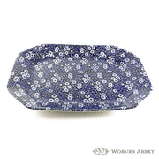 バーレイ - 【ヴィンテージ】　バーレイ　ブルーキャリコ　角皿 Lサイズ（2） - Woburn Abbey