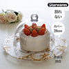 Woburn Abbey - ケーキカバー ガラス風 ケーキドーム プラスチック おしゃれ フード 蓋 アクリル風 丸 小 ミニ 割れない 20cm - Woburn Abbey