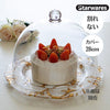 Woburn Abbey - ケーキカバー ガラス風 ケーキドーム プラスチック おしゃれ フード 蓋 アクリル風 丸 大 割れない 28cm - Woburn Abbey