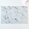 Woburn Abbey - 新品 大理石柄ランチョンマット 白 30×45 マーブル 北欧 アンティーク調 お手入れ簡単 ホワイト テーブルマット プレイスマット おしゃれ - Woburn Abbey