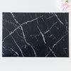 Woburn Abbey - 新品 大理石柄ランチョンマット 黒 30×45 マーブル 北欧 アンティーク調 お手入れ簡単 ブラック テーブルマット プレイスマット おしゃれ - Woburn Abbey
