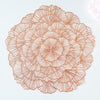 Woburn Abbey - 新品 ランチョンマット 花型 丸 38cm ピンクゴールド プレースマット テーブルセンター おしゃれ - Woburn Abbey