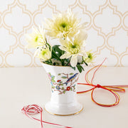 エインズレイ - ヴィンテージ エインズレイ ペンブロック 花瓶 陶器 白 小 和風 フラワーベース アンティーク ミニ型 - Woburn Abbey