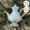 Woburn Abbey - クリスマス オーナメント ツリー 飾り ブルー ゴールド 金 壁掛け 吊り下げ アンティーク風 ミニチュア ティーポット - Woburn Abbey