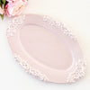 Woburn Abbey - オーバルプレート リム 大皿 楕円 ピンク おしゃれ アンティーク風 食器 盛り付け プラター - Woburn Abbey